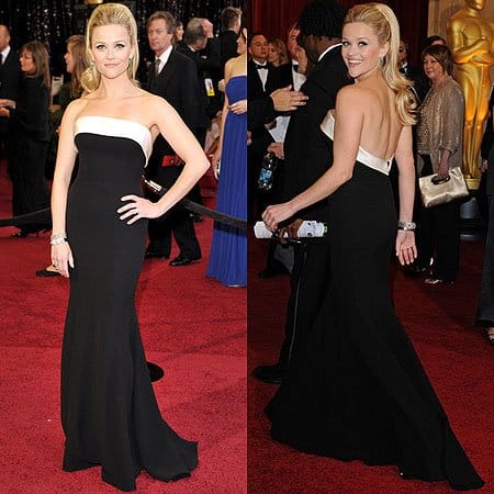 reese witherspoon oscars 2011 makeup. Reese Witherspoon in Armani